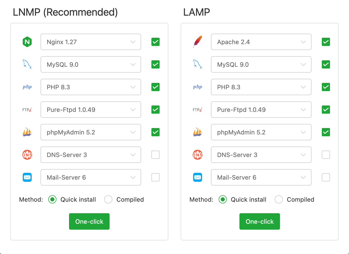 Screenshot of interface