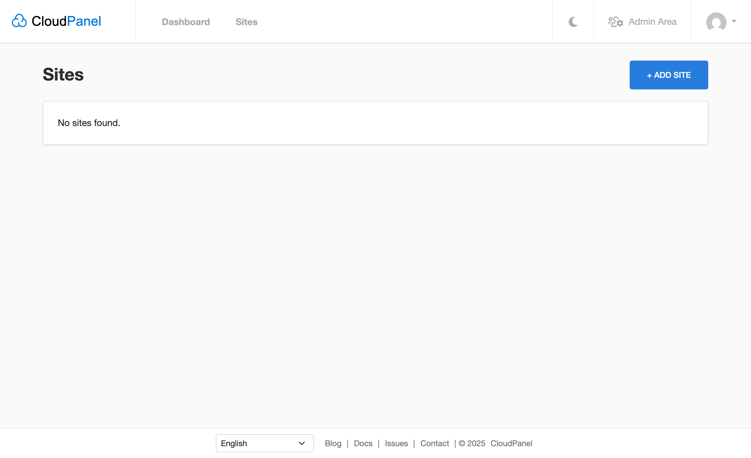 Screenshot of interface