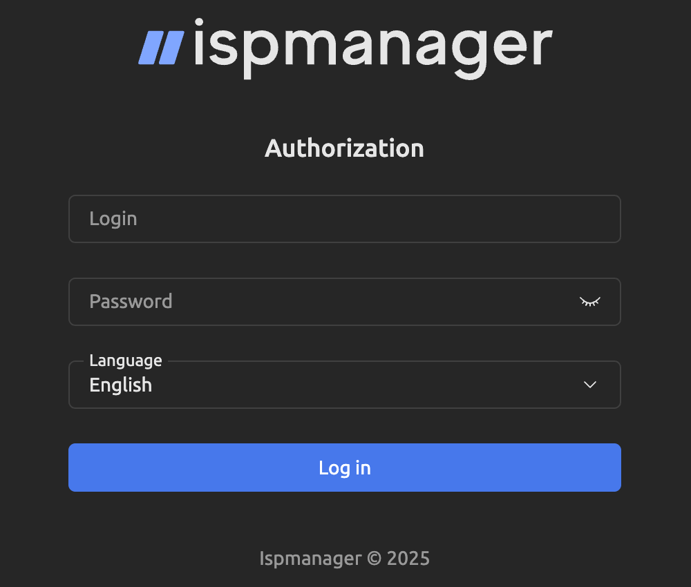 Screenshot of interface
