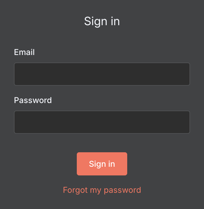 Screenshot of interface