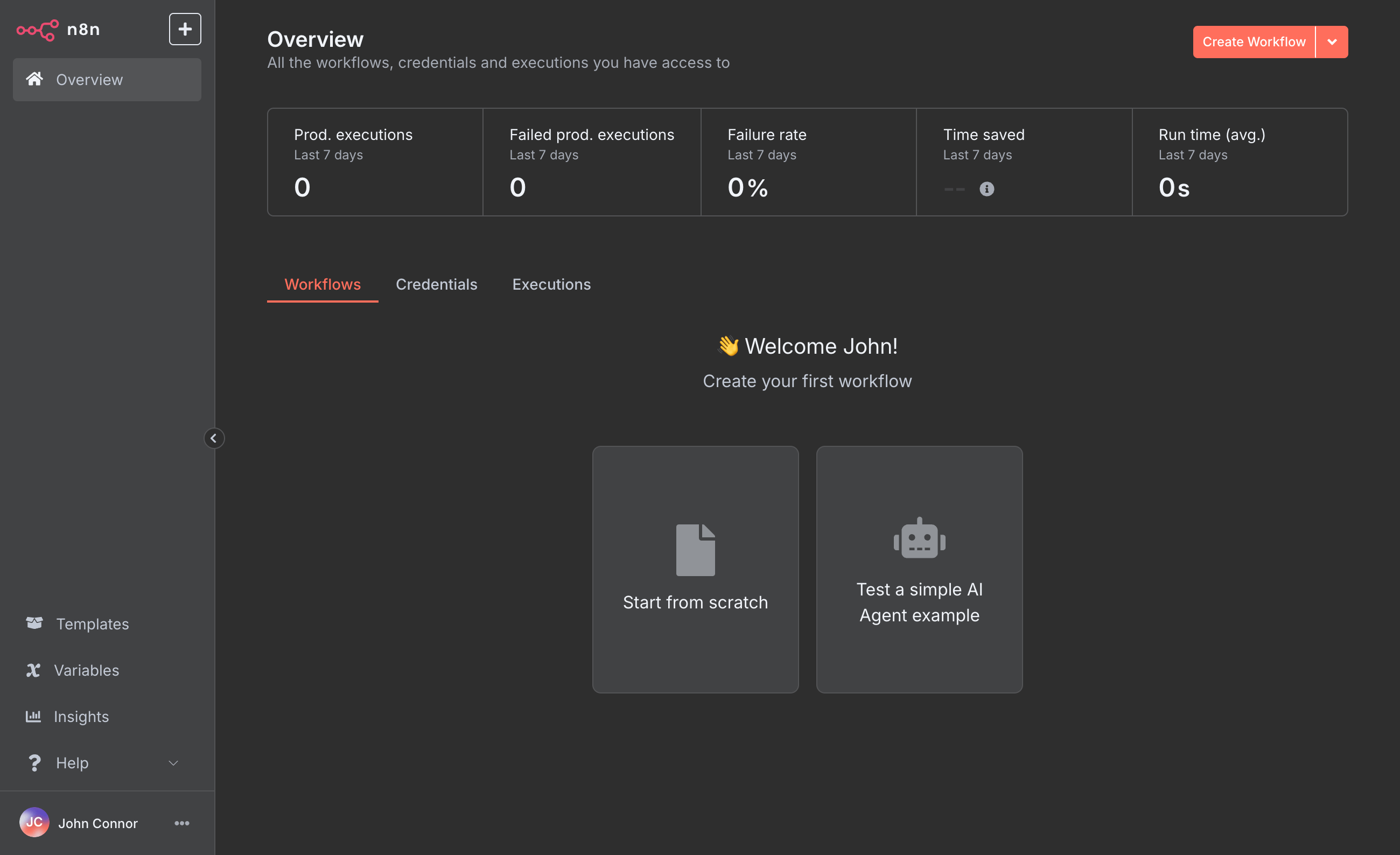 Screenshot of interface
