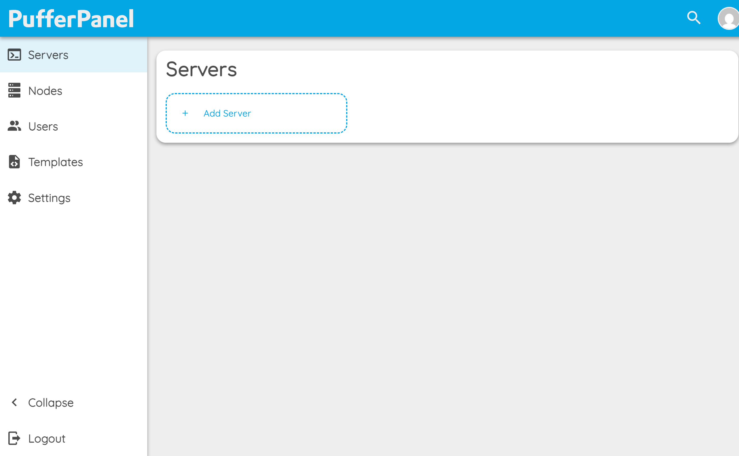Screenshot of interface
