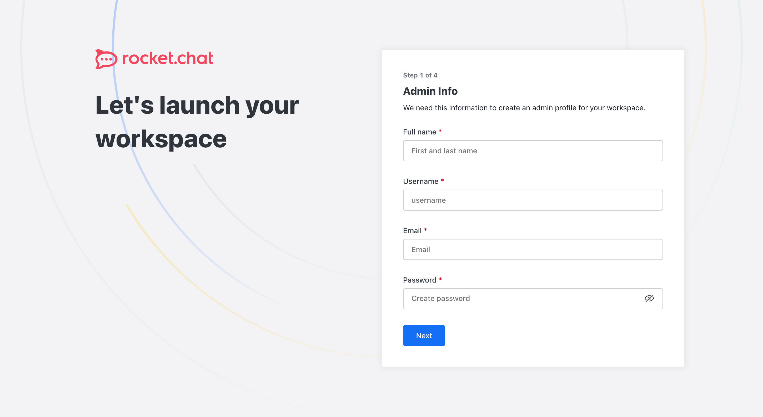 Screenshot of interface