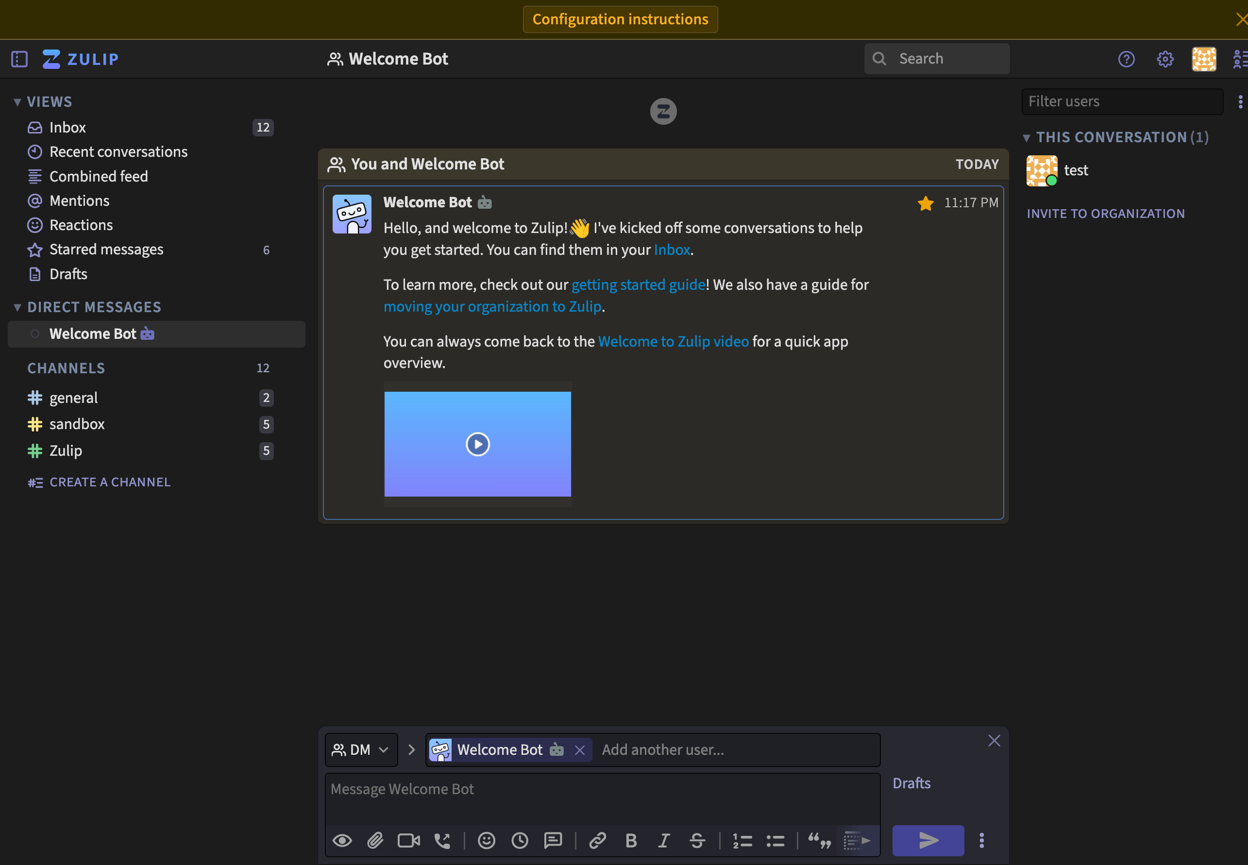 Screenshot of interface